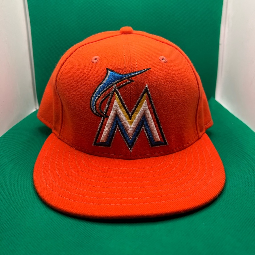 Miami marlins original logo Fitted Hat